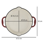 Set de poêles, 3 pièces, fonte, émaillé