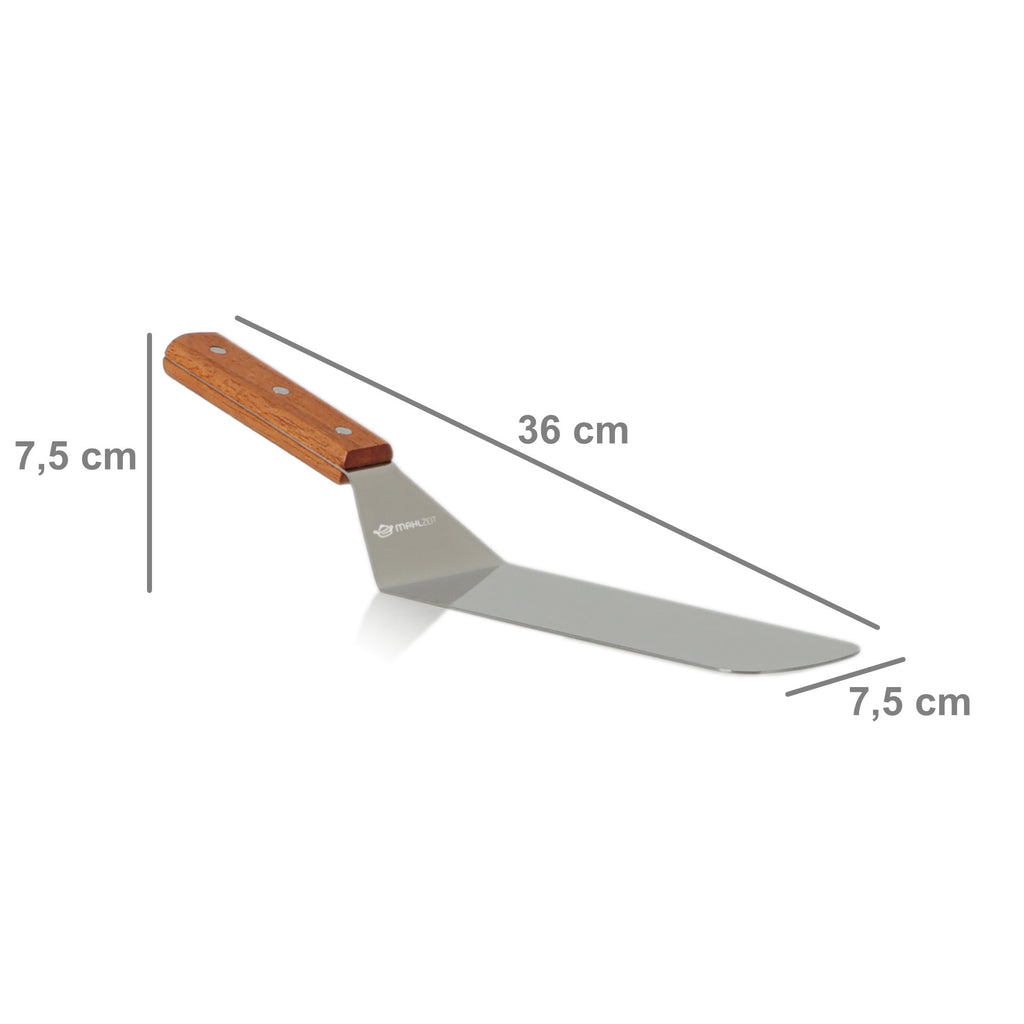 Pizza Set, 4-teilig, Ø 38 Pizzastein, inkl. Schaufel, Pizzaroller, Spachtel