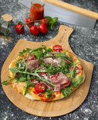 Pizza Set, 3-piece, 38 x 30 cm pizza stone, incl. peel and cutter