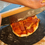 Pizza Set, 3-piece, 38 x 30 cm pizza stone, incl. peel and cutter