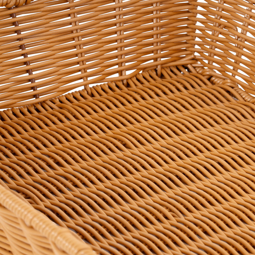 Rattan bread basket, 53.5 x 33 x 25 cm, incl. roll-top lid