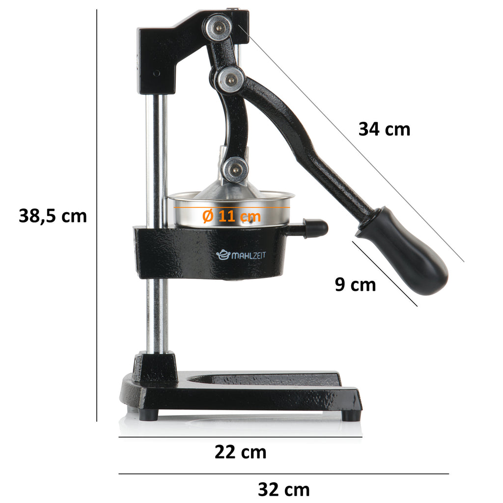 "MARBELLA" juice press, stainless steel, black