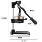 "MARBELLA" juice press, stainless steel, black