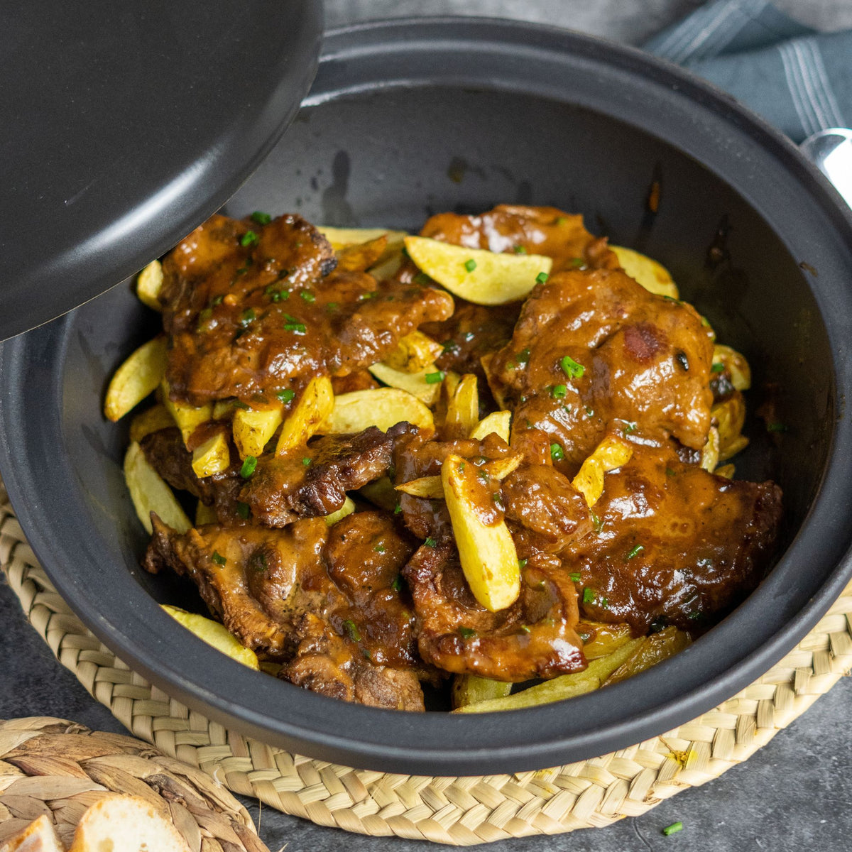 Tagine pot, Ø 25 cm, cast iron, incl. lid