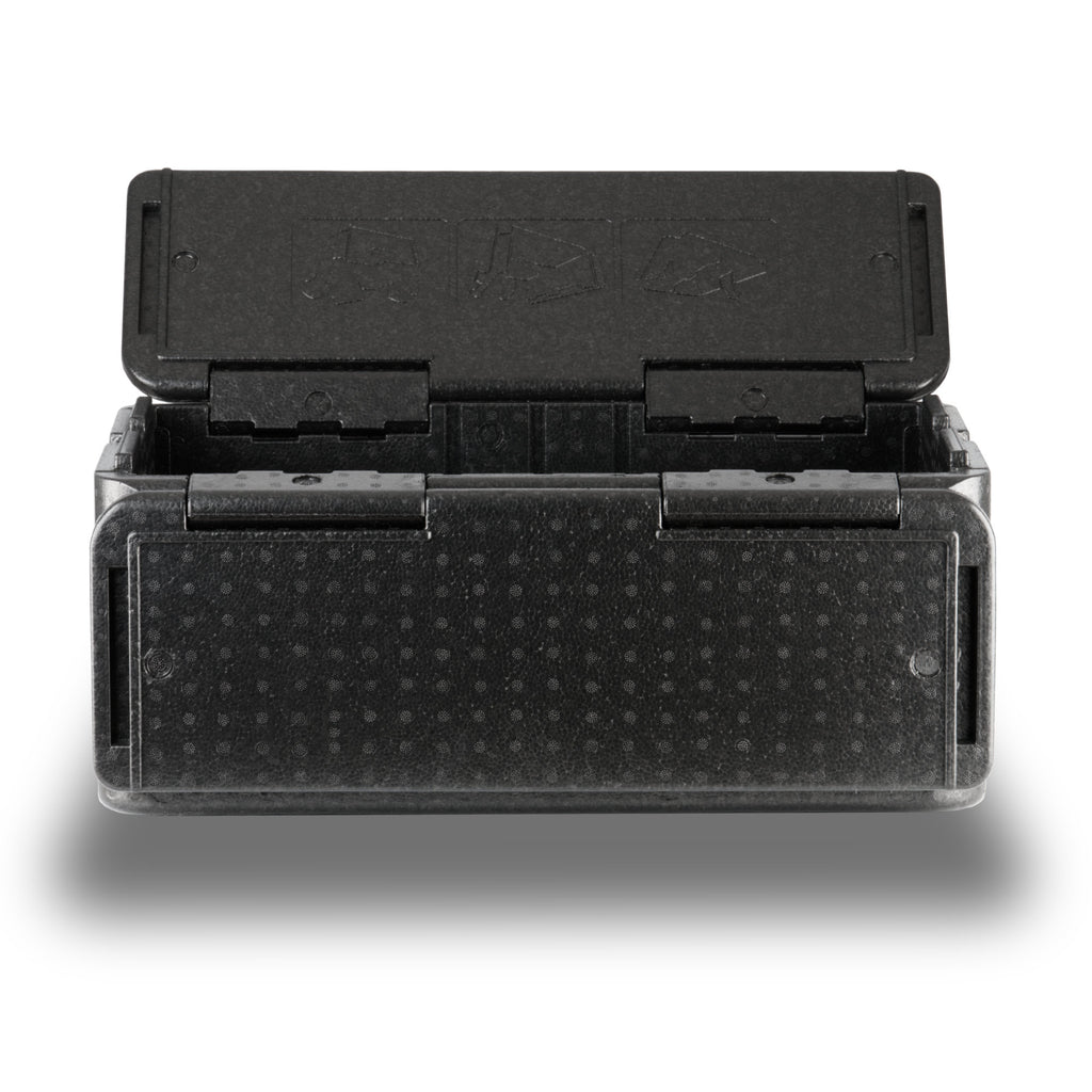Thermal box, 60 x 40 x 25.5 cm, 40 liters, black, foldable