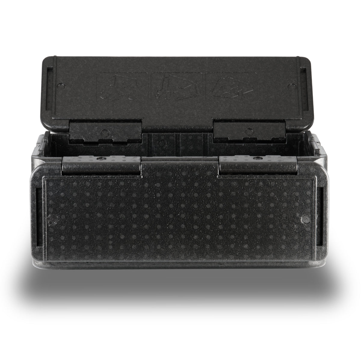 Thermal box, 60 x 40 x 25.5 cm, 40 liters, black, foldable