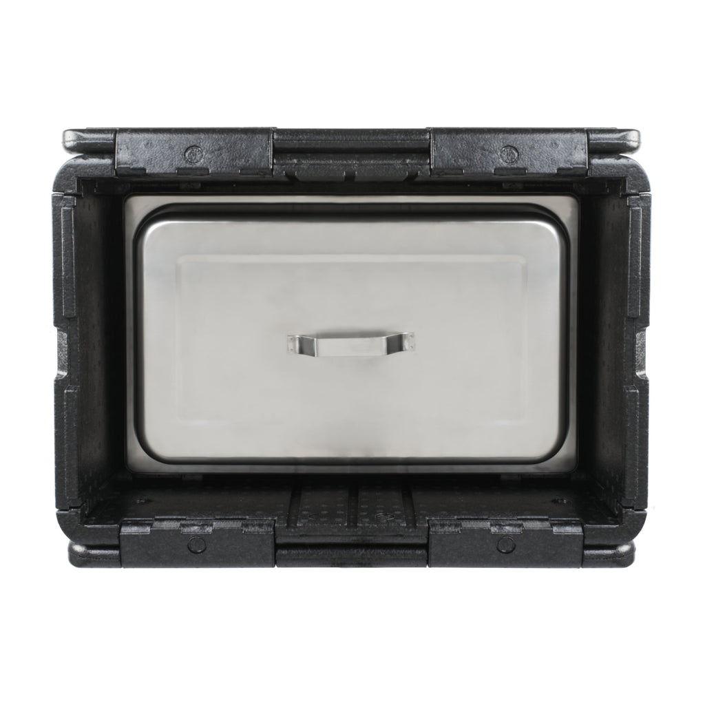 Thermal box, 60 x 40 x 25.5 cm, 40 liters, black, foldable