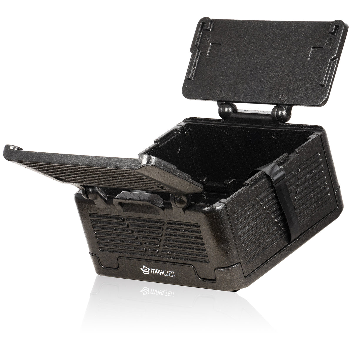 Insulated box, 42.5 x 42.5 x 24.5 cm, 26 liters, black, foldable