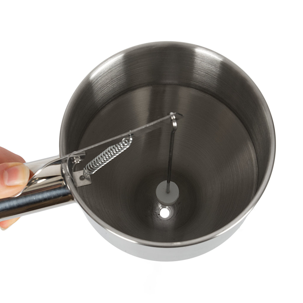 Distributeur de pâte, acier inoxydable, ouverture de sortie Ø 8 mm, support inclus