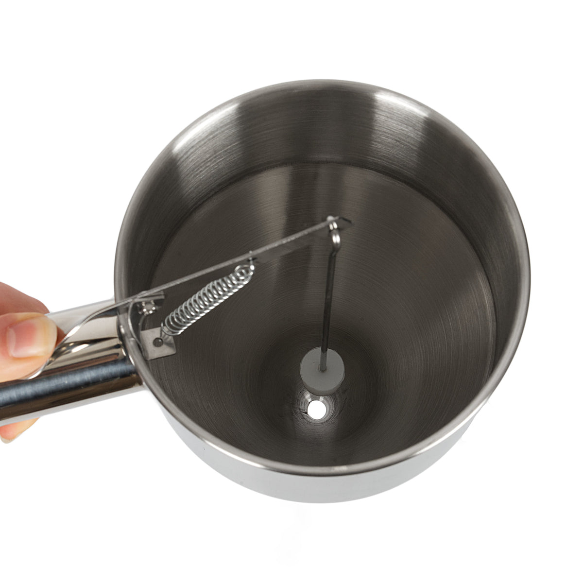 Batter dispenser, stainless steel, discharge opening Ø 8 mm, incl. stand