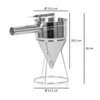 Distributeur de pâte, acier inoxydable, ouverture de sortie Ø 8 mm, support inclus