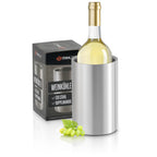 Rafraîchisseur à vin, Ø 12 x (H) 19 cm, acier inoxydable, double paroi