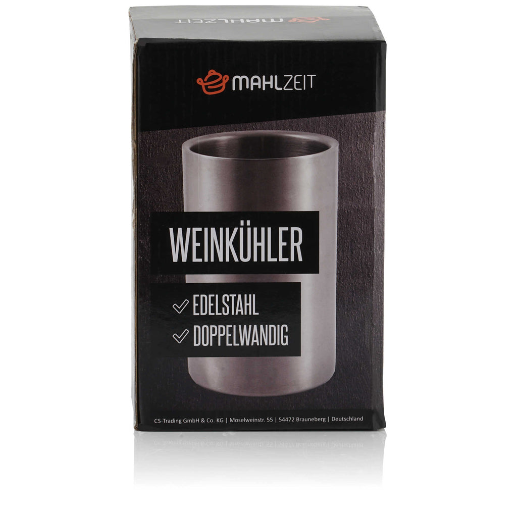Rafraîchisseur à vin, Ø 12 x (H) 19 cm, acier inoxydable, double paroi