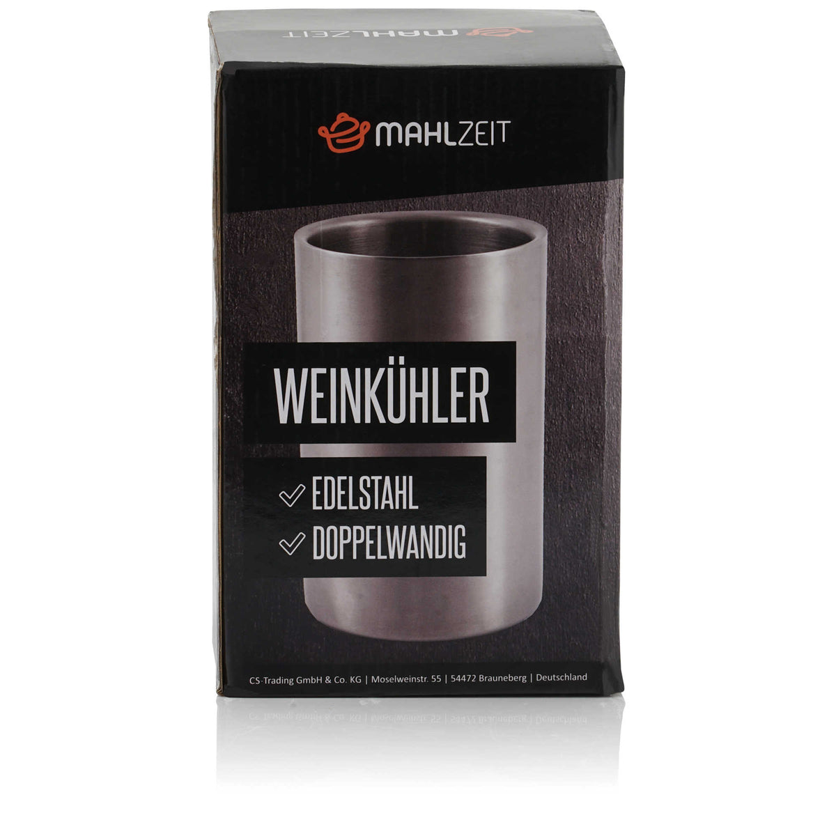 Rafraîchisseur à vin, Ø 12 x (H) 19 cm, acier inoxydable, double paroi