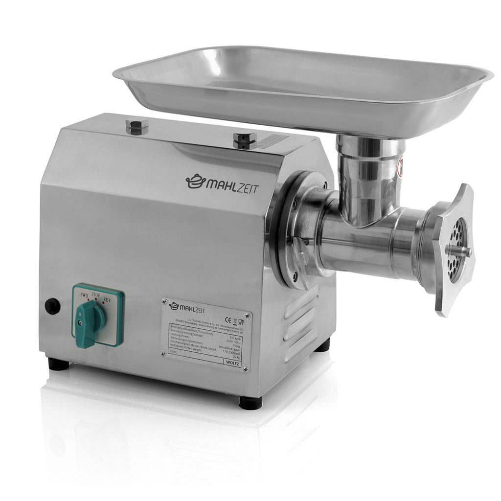 Meat grinder, electric, stainless steel, 750W - 150kg/h
