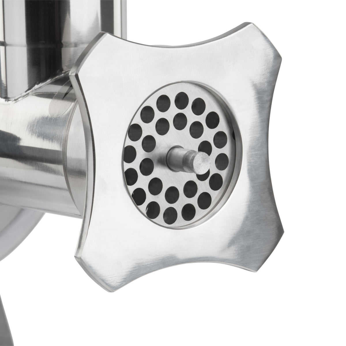 Meat grinder, electric, stainless steel, 650W 150kg/h, incl. sausage stuffer attachments