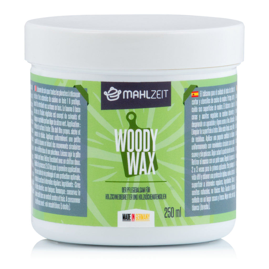 Kit d'entretien du bois « WOODY WAX » et « WOODY OIL » pour planches à découper, parfum citron vert