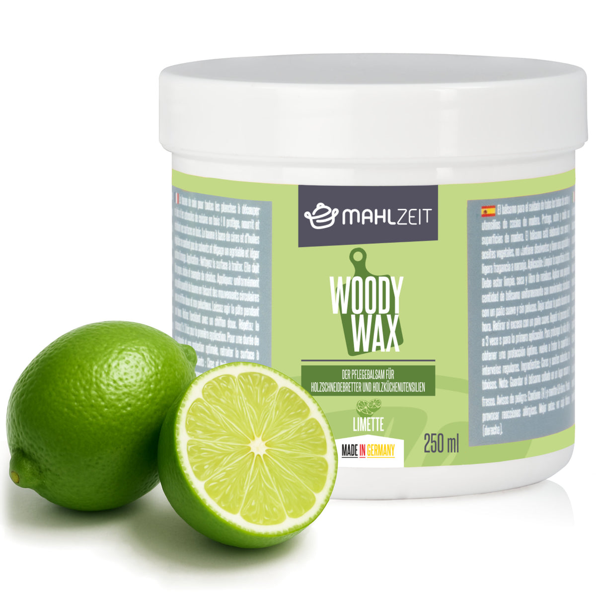 Wood care beeswax "WOODY WAX", for cutting board, 250 ml, 100% natural
