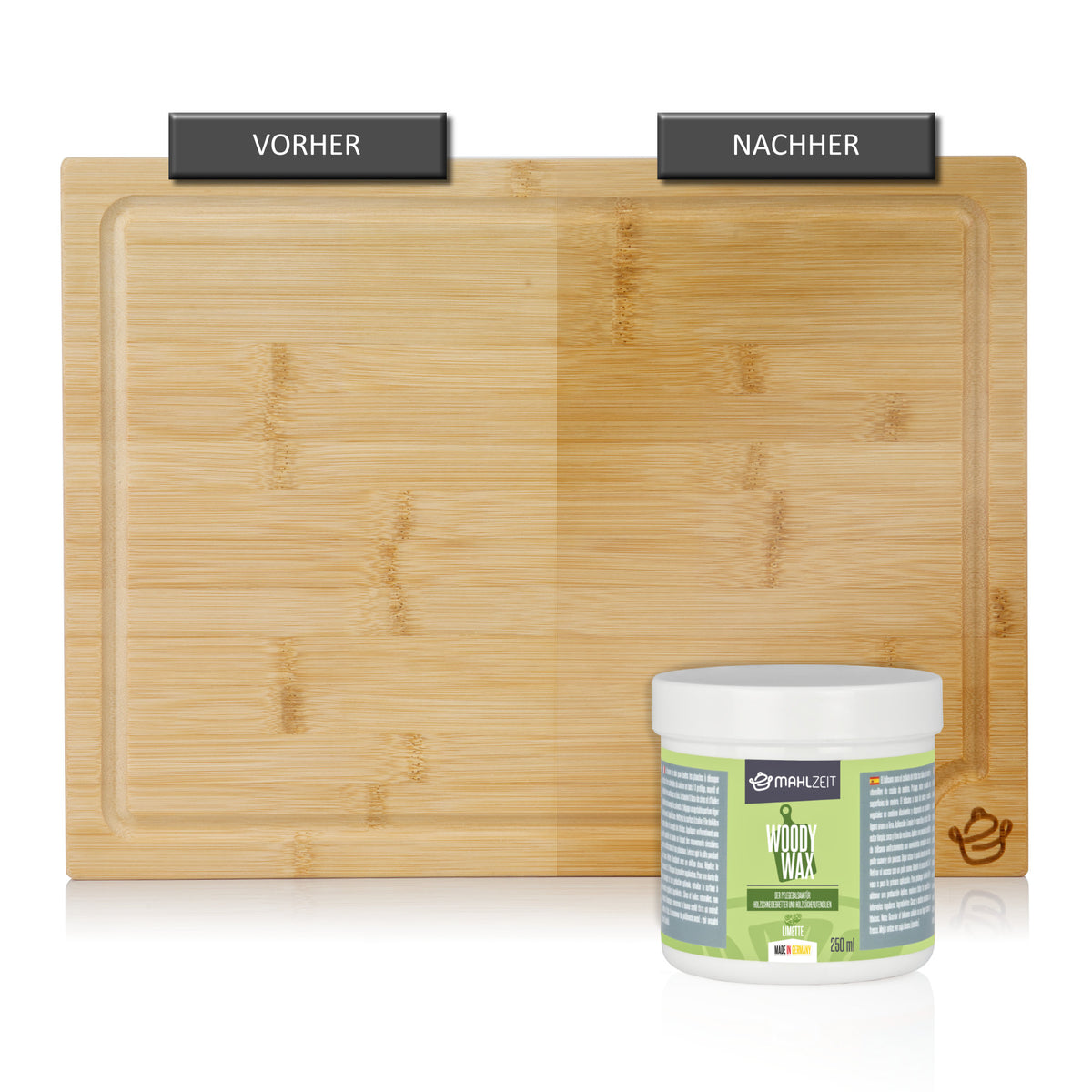 Wood care beeswax "WOODY WAX", for cutting board, 250 ml, 100% natural